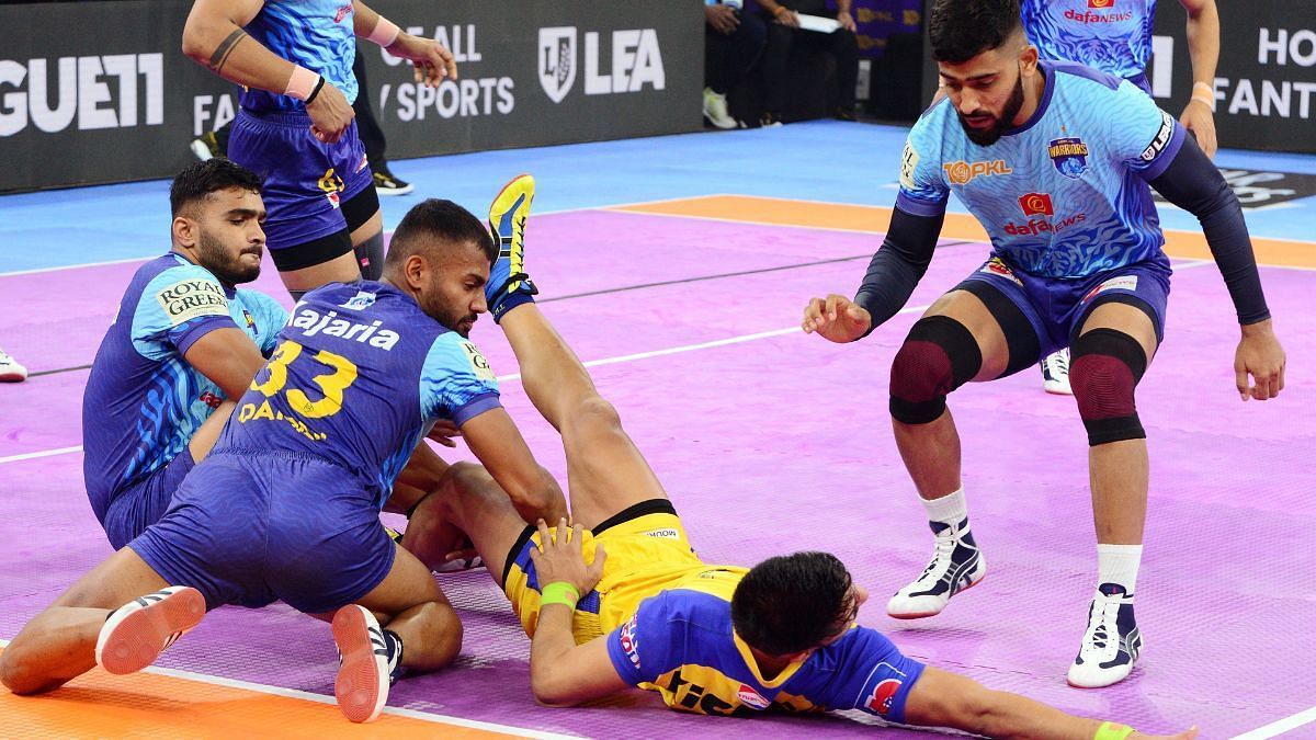 Bengal Warriors in action against Tamil Thalaivas (Image Courtesy: PKL)