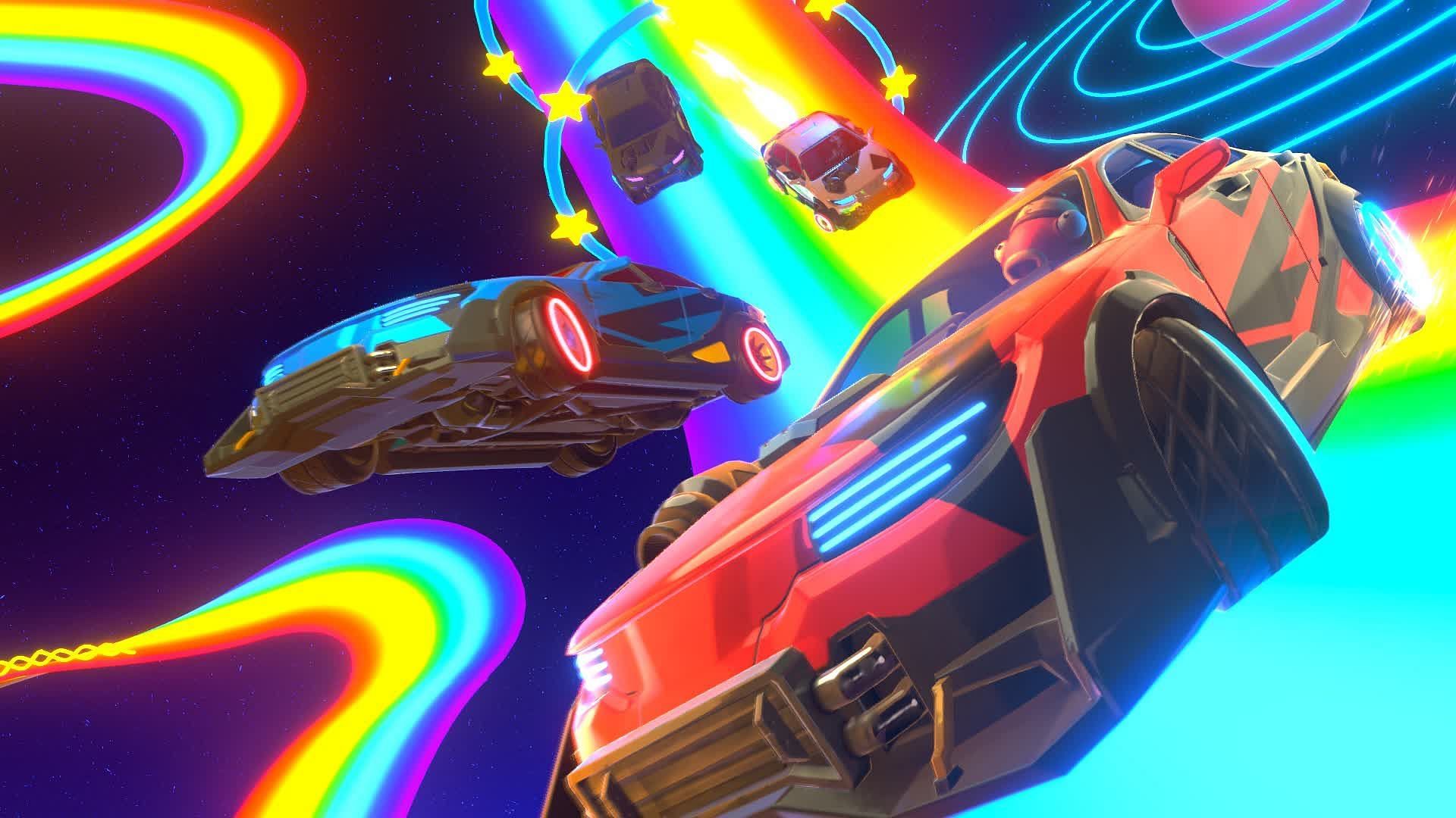 Rainbow Road (Image via Epic Games)