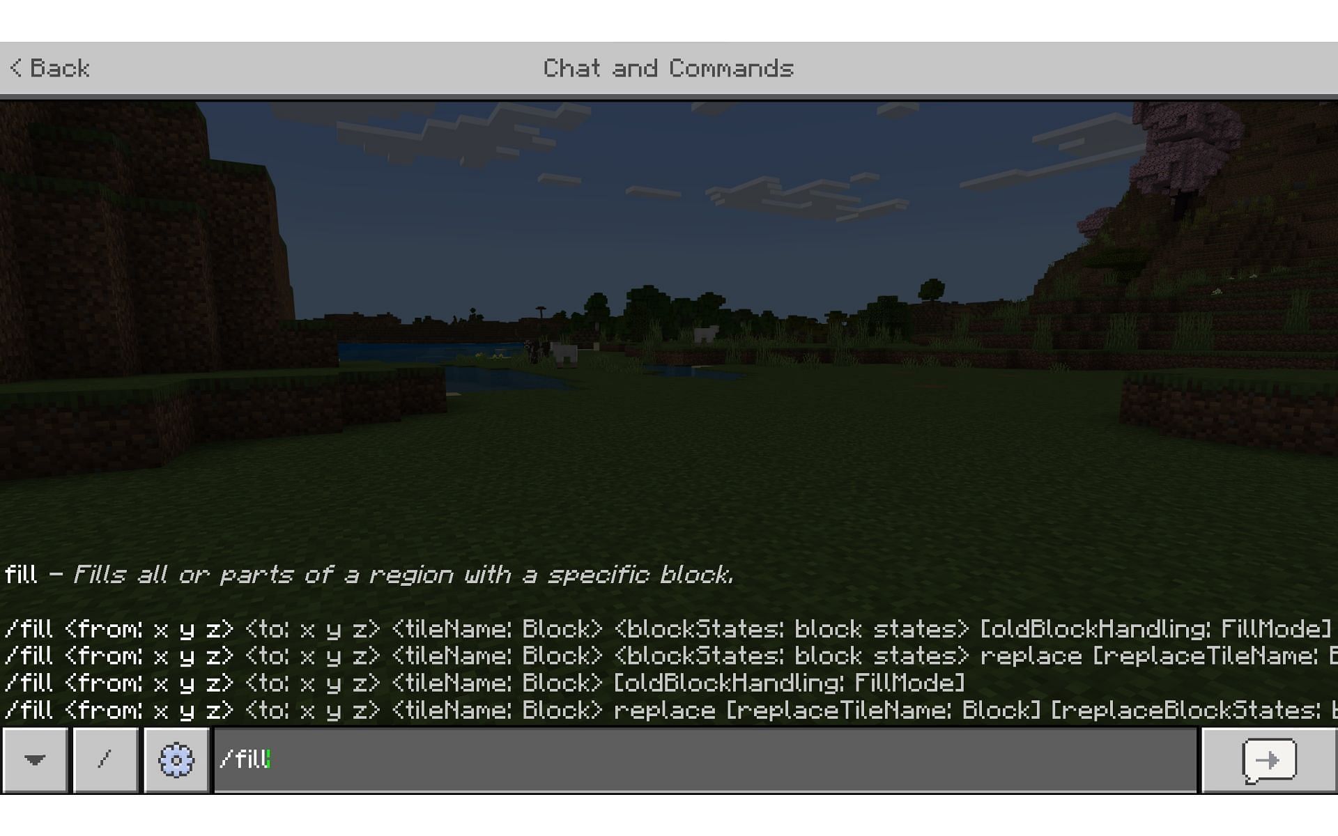 Fill in spaces quickly (Image via Mojang)