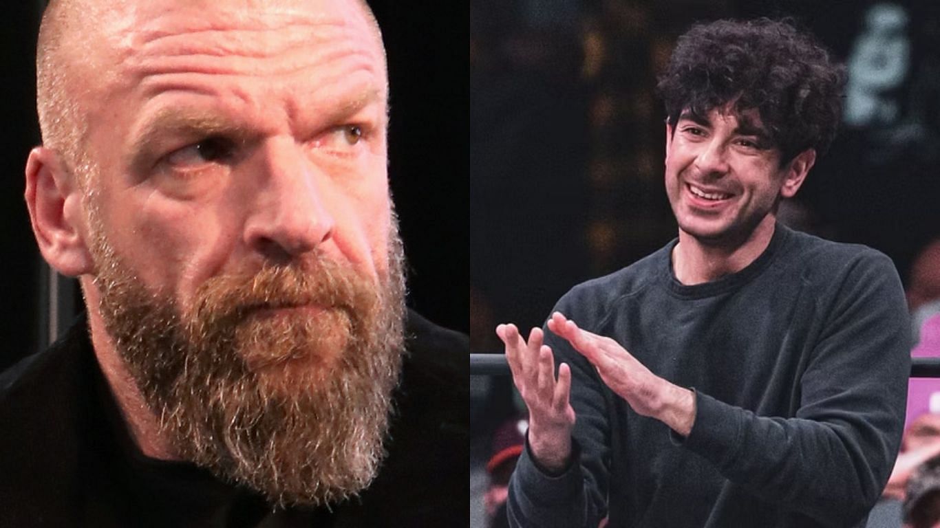 Triple H (left), Tony Khan (right)