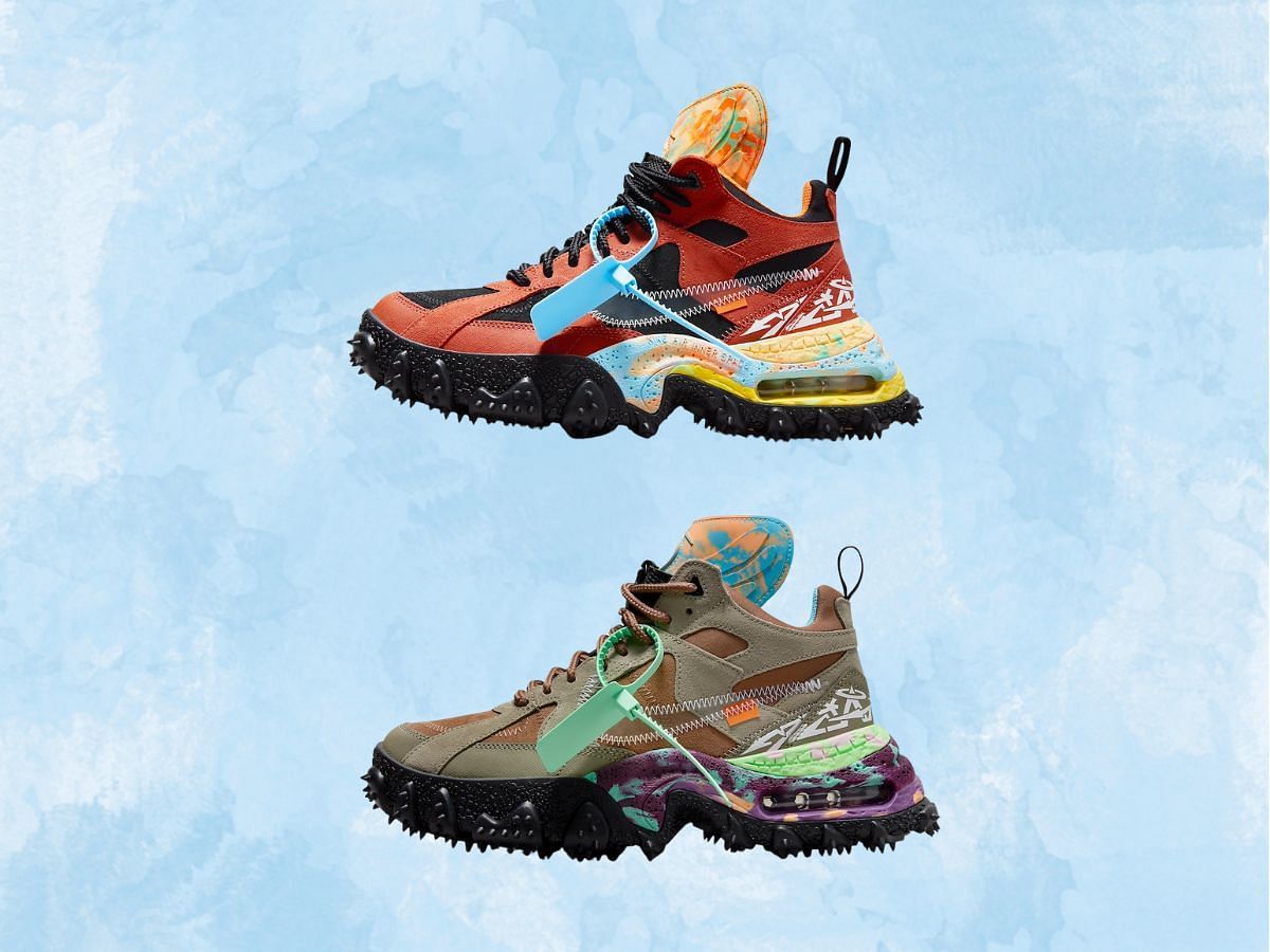 Off-White x Nike Air Terra Forma sneaker pack (Image via SBD)