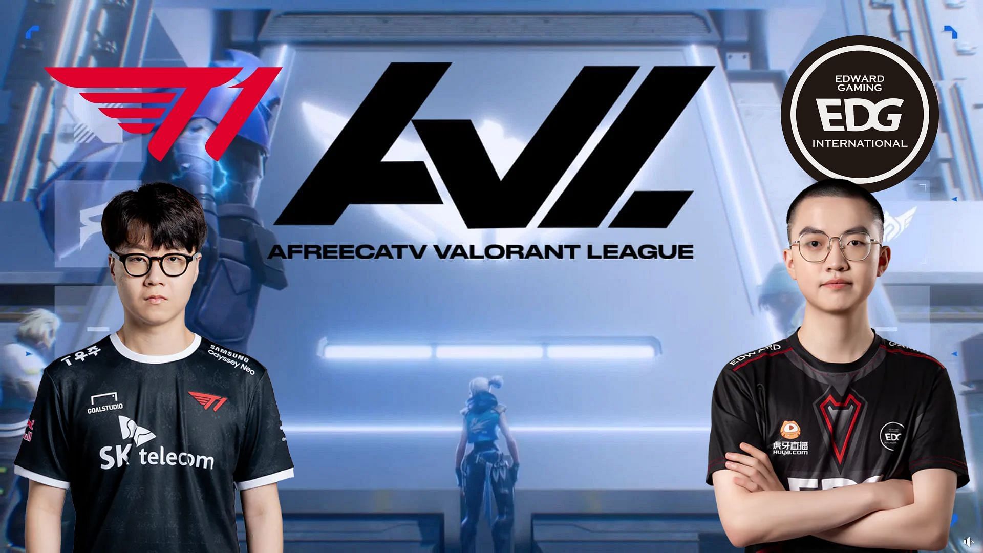 T1 vs EDward Gaming - AfreecaTV Valorant League (Image via Sportskeeda)