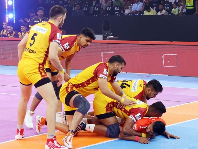 Which player has the most tackle points in Pro Kabaddi League history?
