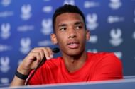 Felix Auger-Aliassime at a press conference during United Cup