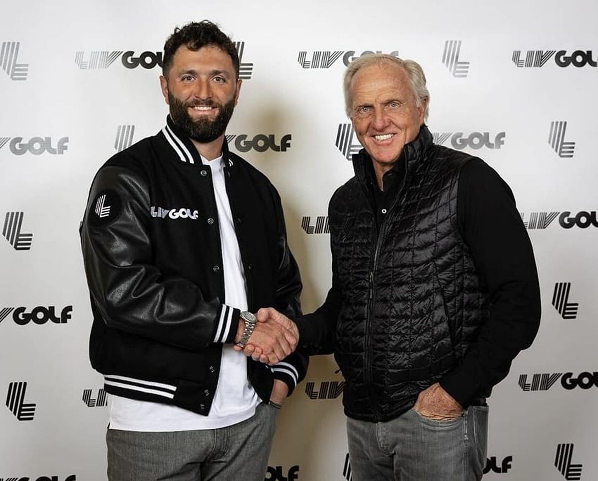 Greg Norman and Jon Rahm (Image via Instagram/@jonrahm)