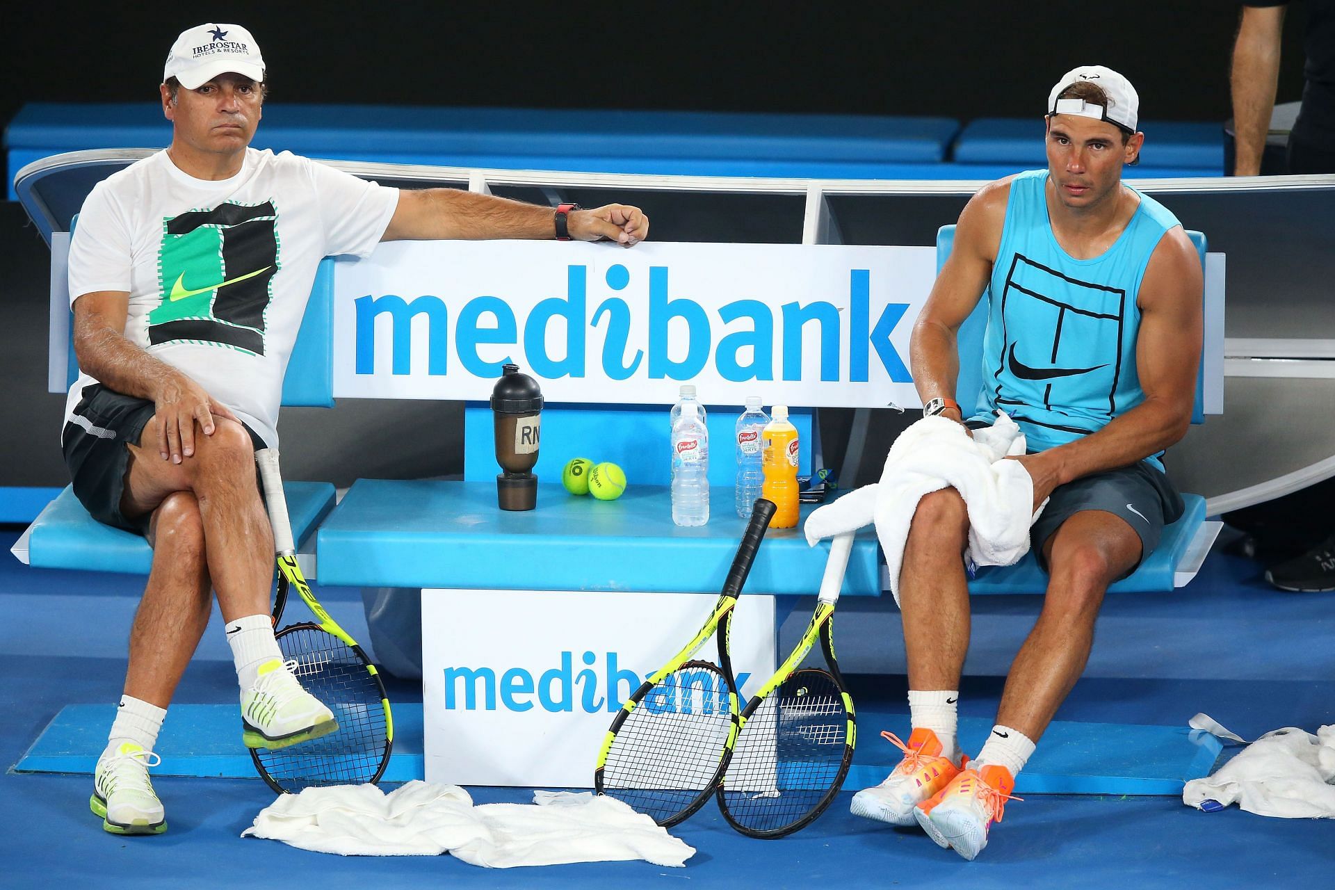 Rafael Nadal (right)