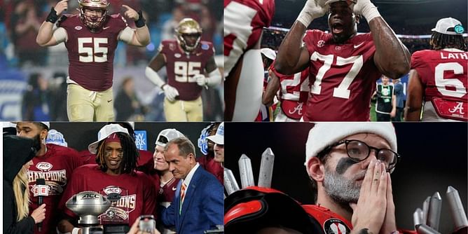"Absolutely a joke. Bama doesn’t deserve to be in" - Fans run wild with final CFP rankings as Georgia drops to #6 and FSU misses berth despite win