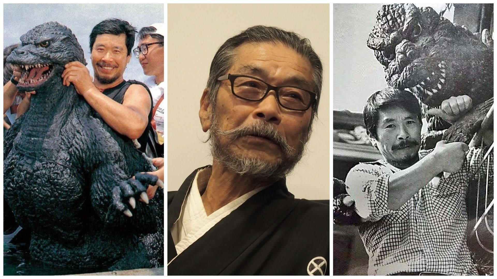 Godzilla suit actor, Kenpachiro Satsuma passed away on December 16 (Image via X/@Godzilla_shots, @GodzillaKaiju23)