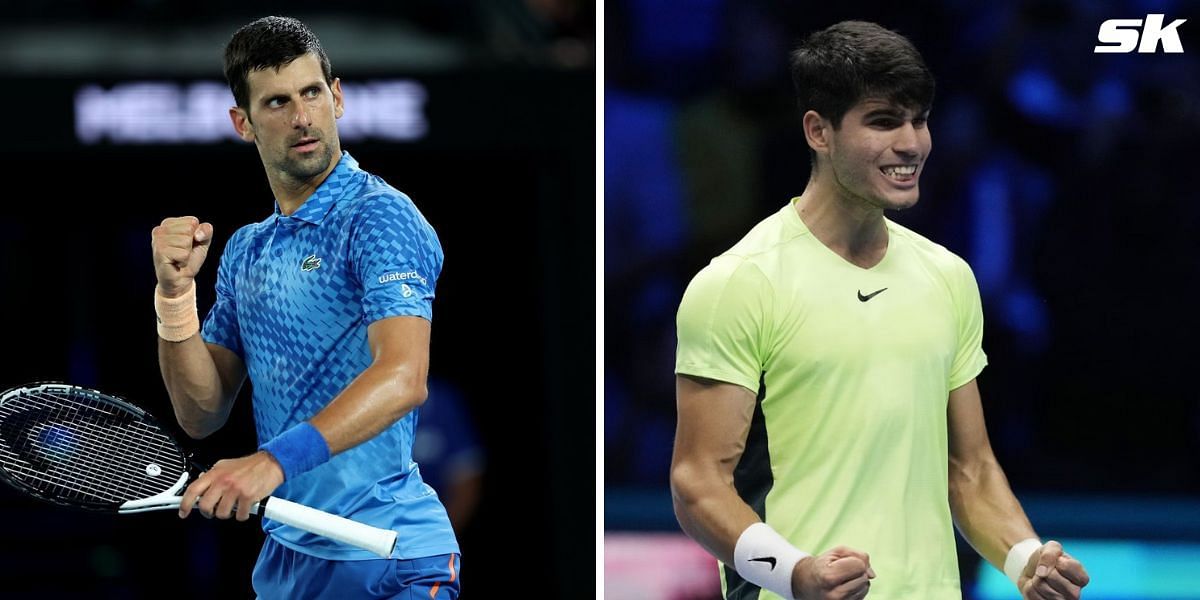 How many ATP ranking points will Novak Djokovic, Carlos Alcaraz and