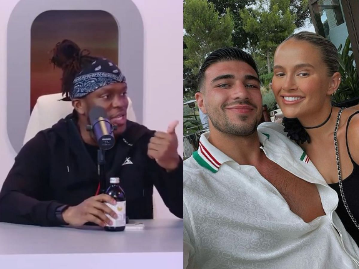 KSI responds to criticism following recent drama (Image via Side+ and Instagram/Tommy Fury)