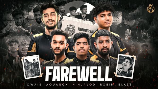 Gods Reign parts ways with its BGMI squad consisting of NinjaJOD, Aquanox, Owais, and more