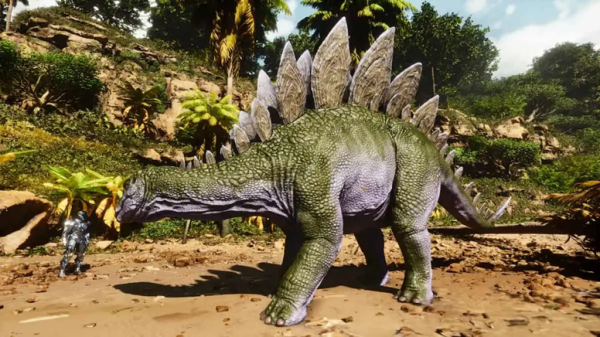The Stegosaurus as a tame in ARK Survival Ascended