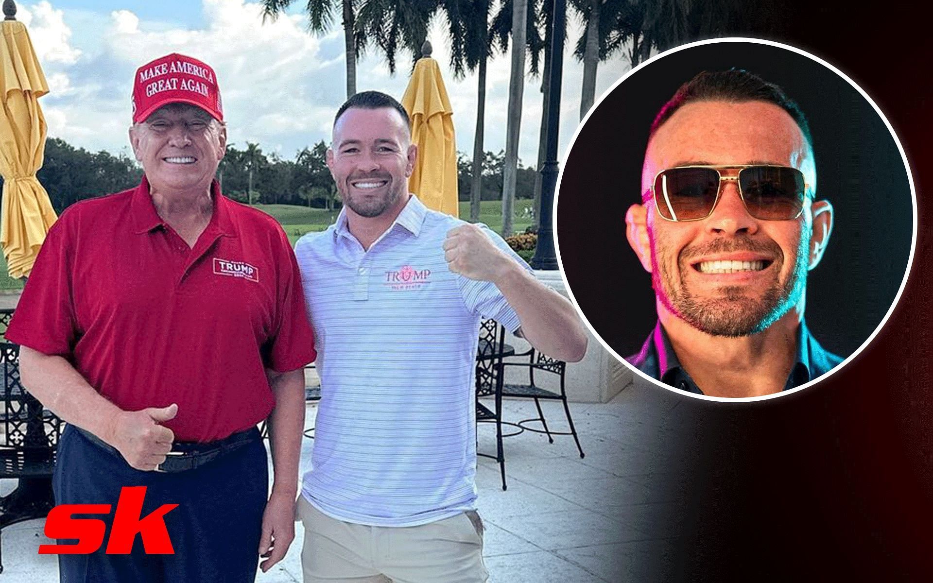 Donald Trump and Colby Covington [image via: @colbycov_mma on Instagram] 