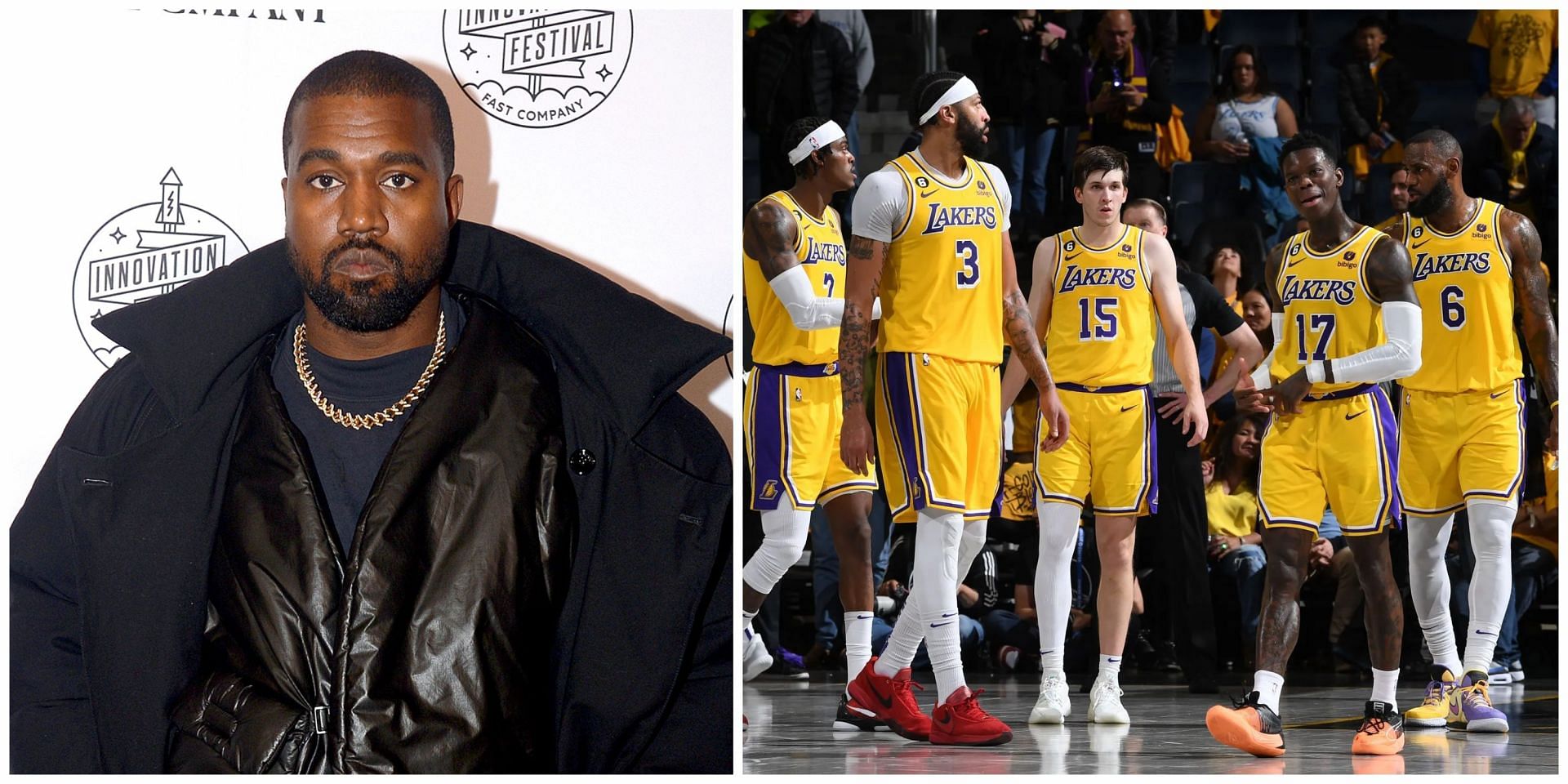 Kanye West spotted in LA for Lakers vs Celtics gets roasted by NBA fans