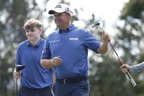 Padraig Harrington and his son Ciaran