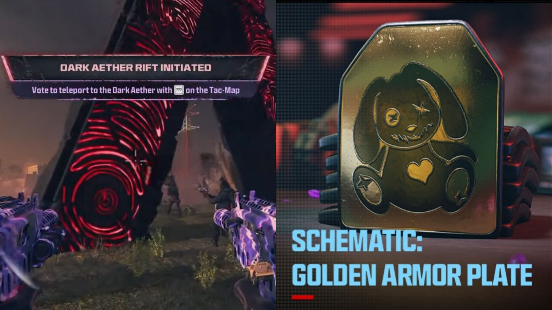 How to get the Golden Armor Plate in Modern Warfare 3 Zombies (Image via Activision and YouTube/Incredilags)