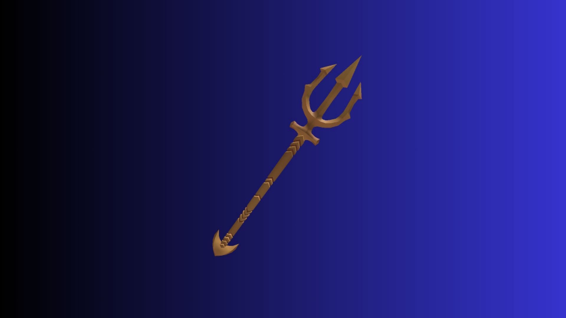Featured image of Golden Trident (Image via Roblox and Sportskeeda)