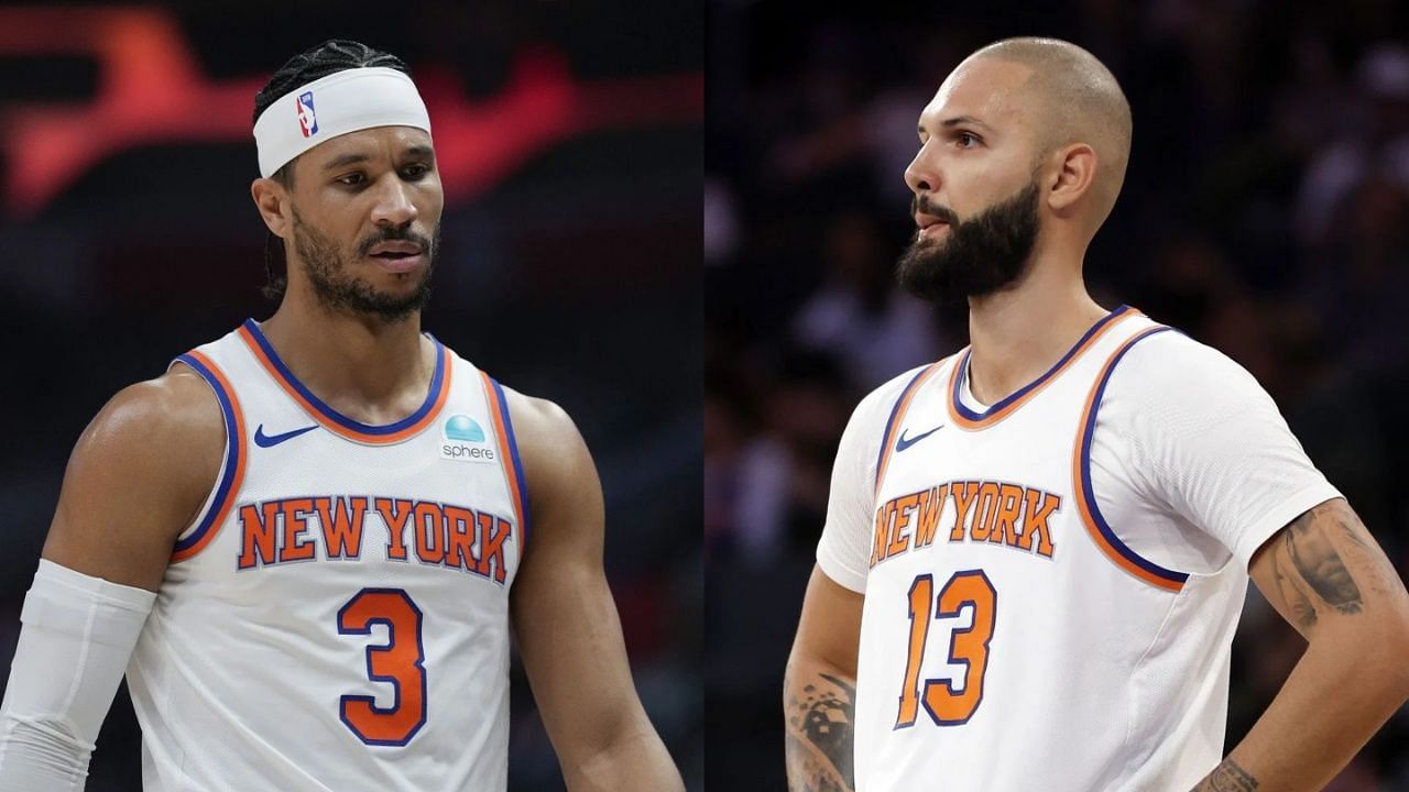 Josh Hart and Evan Fournier joked about playing center in place of the injured Mitchell Robinson.
