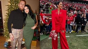 IN PHOTOS: George Kittle's wife Claire dishes on the jingle of sports keeping her busy Christmas merry