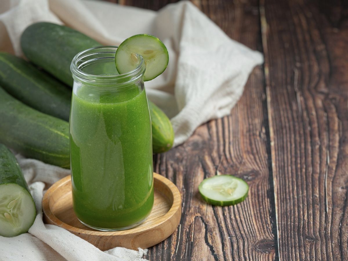 Homemade cucumber juice (Image via Pixabay)