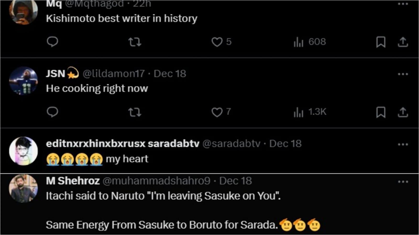 Fans&#039; point similarities between Sasuke&#039;s final words to Itachi&#039;s plea to Naruto (image via Sportskeeda)