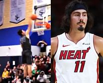 Watch: Jaime Jaquez Jr. once beat Kenyon Martin Jr., Falcons star Drake London in high school dunk contest