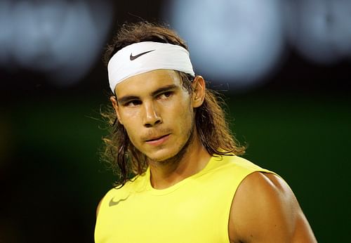 Rafael Nadal pictured at the 2007 Australian Open