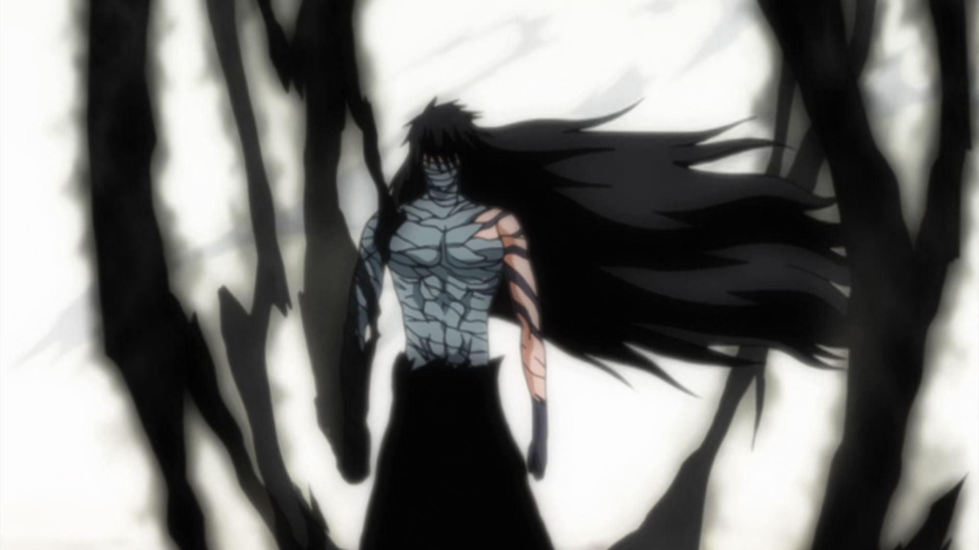 Ichigo&#039;s appearance when he executes Mugetsu in episode 309 (Image via Studio Pierrot)