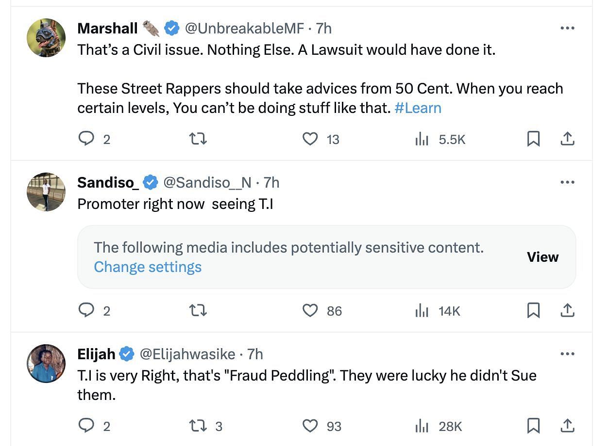 Social media users shared reactions as the Atlanta rapper bashed the event promoters (Image via @DailyLoud/ Twitter)