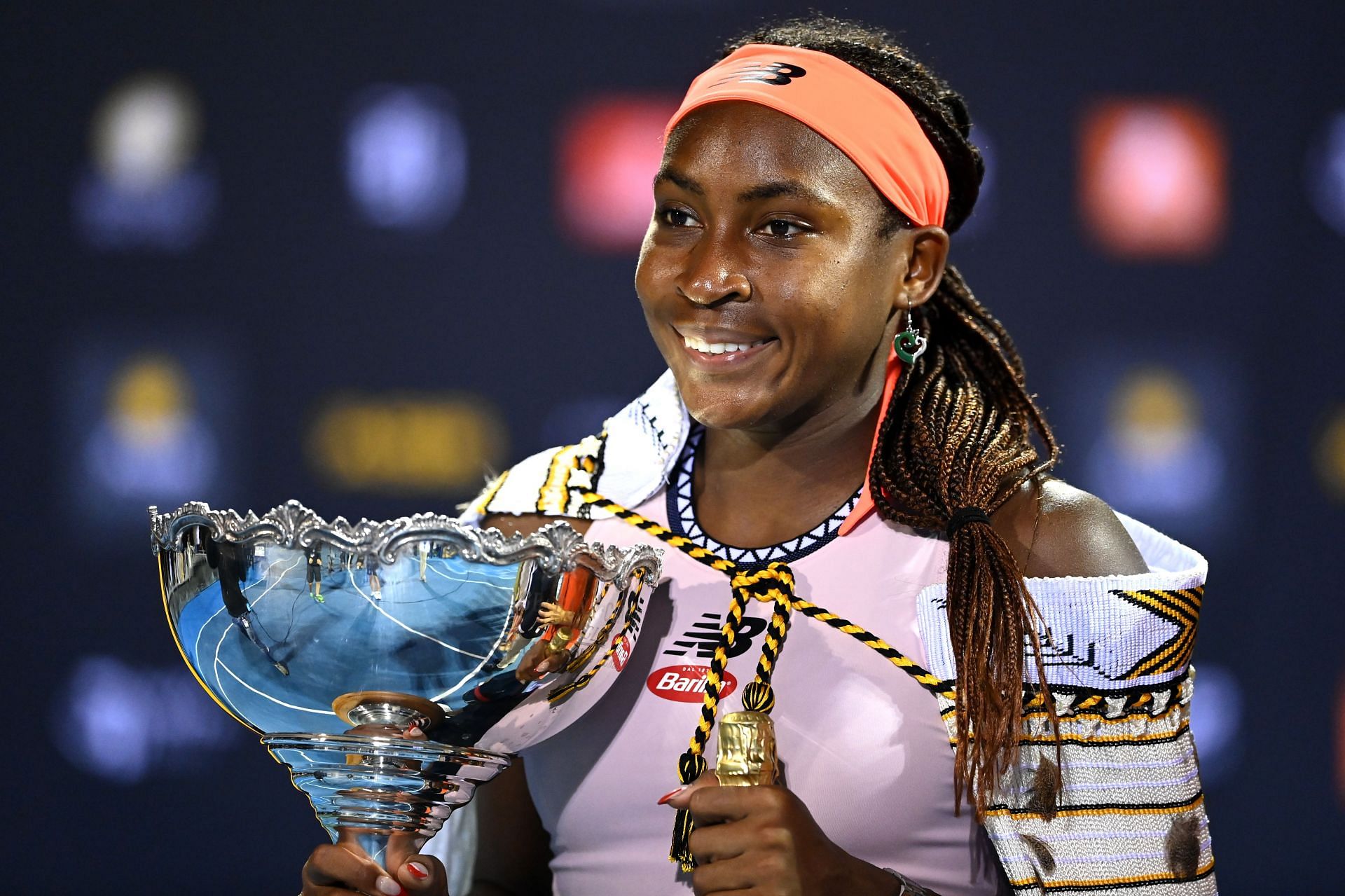 Gauff pictured at the 2023 ASB Classic