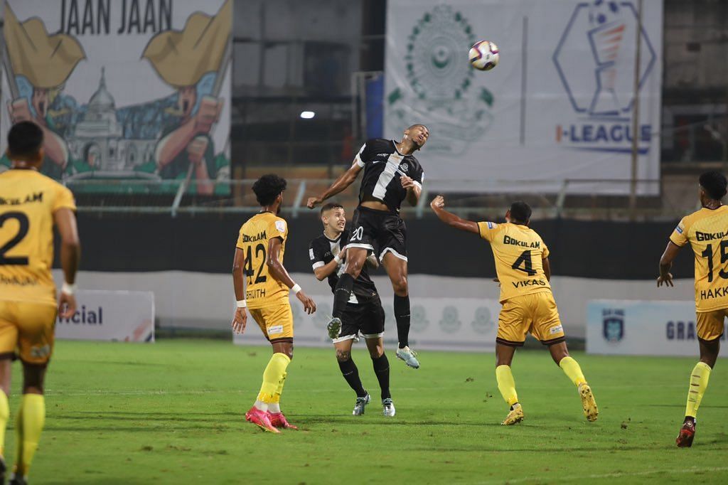 Mohammedan SC in action against Gokulam Kerala (Image Credits: AIFF Twitter)