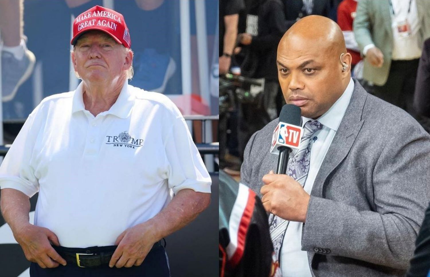 NBA legend Charles Barkley (R) took a dig at former U.S. president Donald Trump and his supporters in his CNN show.