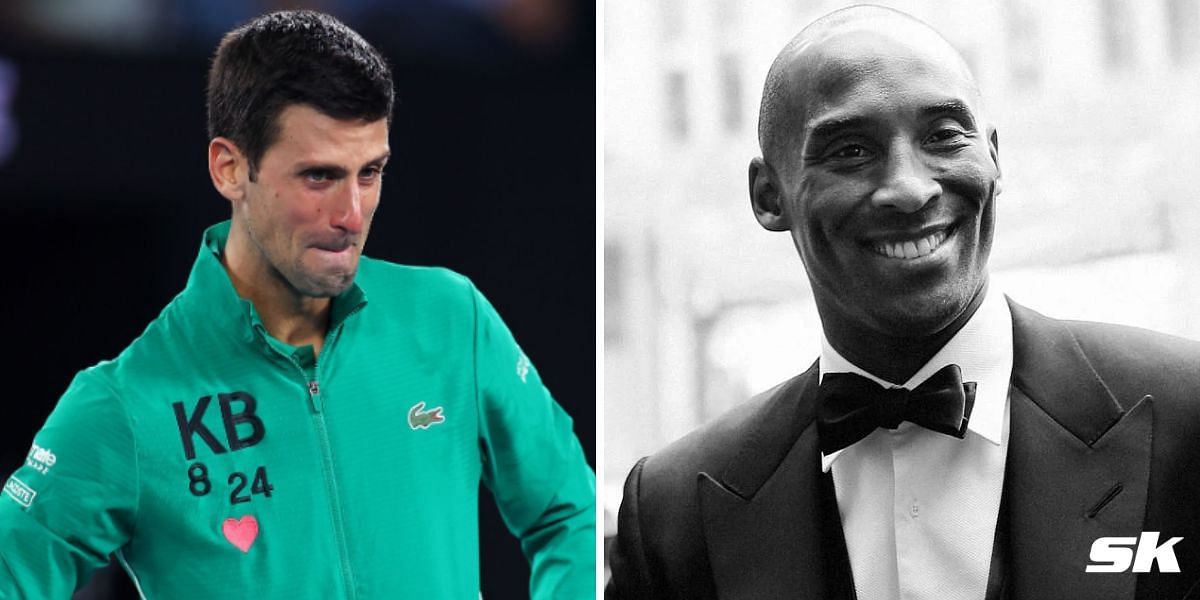 Novak Djokovic (L) and Kobe Bryant