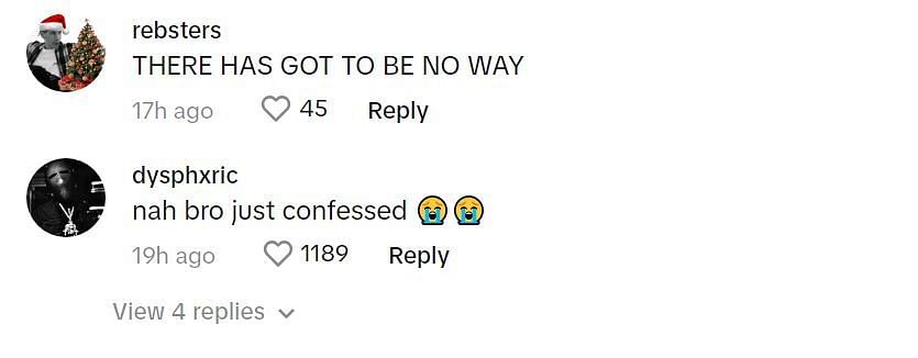 Comments on TikTok in response to OJ Simpson&#039;s post