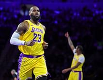 WATCH: LeBron James sinks half-court shot during pre-game shootouts