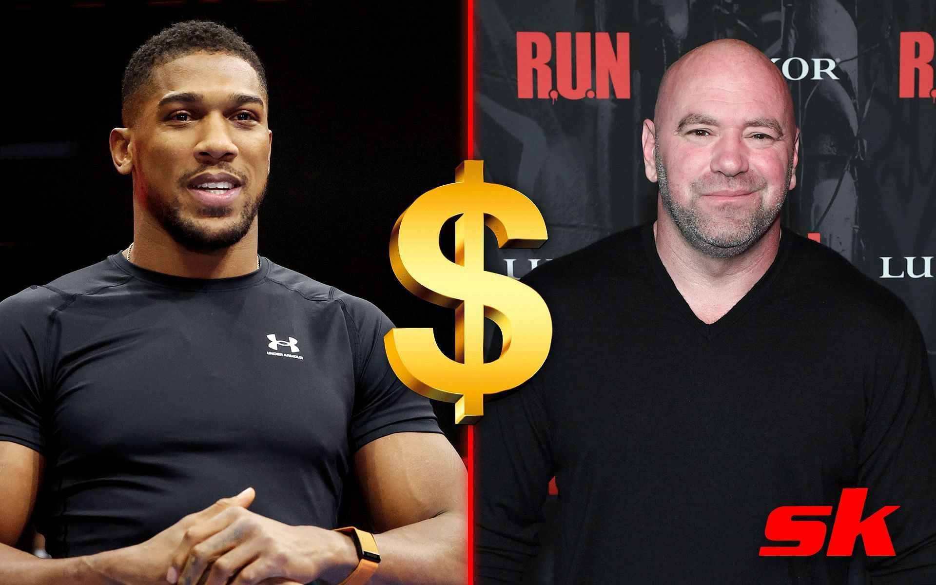 Anthony Joshua and Dana White [Image credits: Getty Images and Stock photo] 