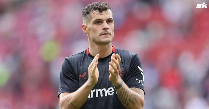 Granit Xhaka shares message as he watches Arsenal lose to West Ham United at Emirates Stadium
