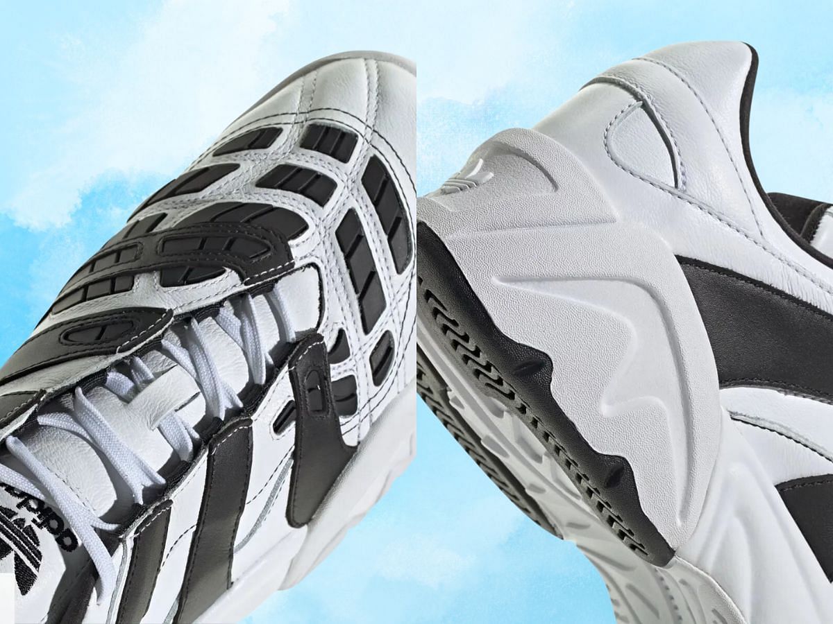 Adidas Predator XLG &ldquo;Cloud White/Core Black&rdquo; sneakers (Image via Sneaker News)