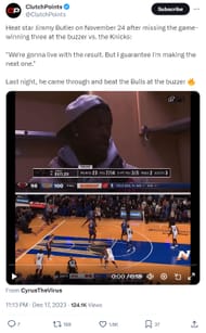 Jimmy Butler earlier made the prediction