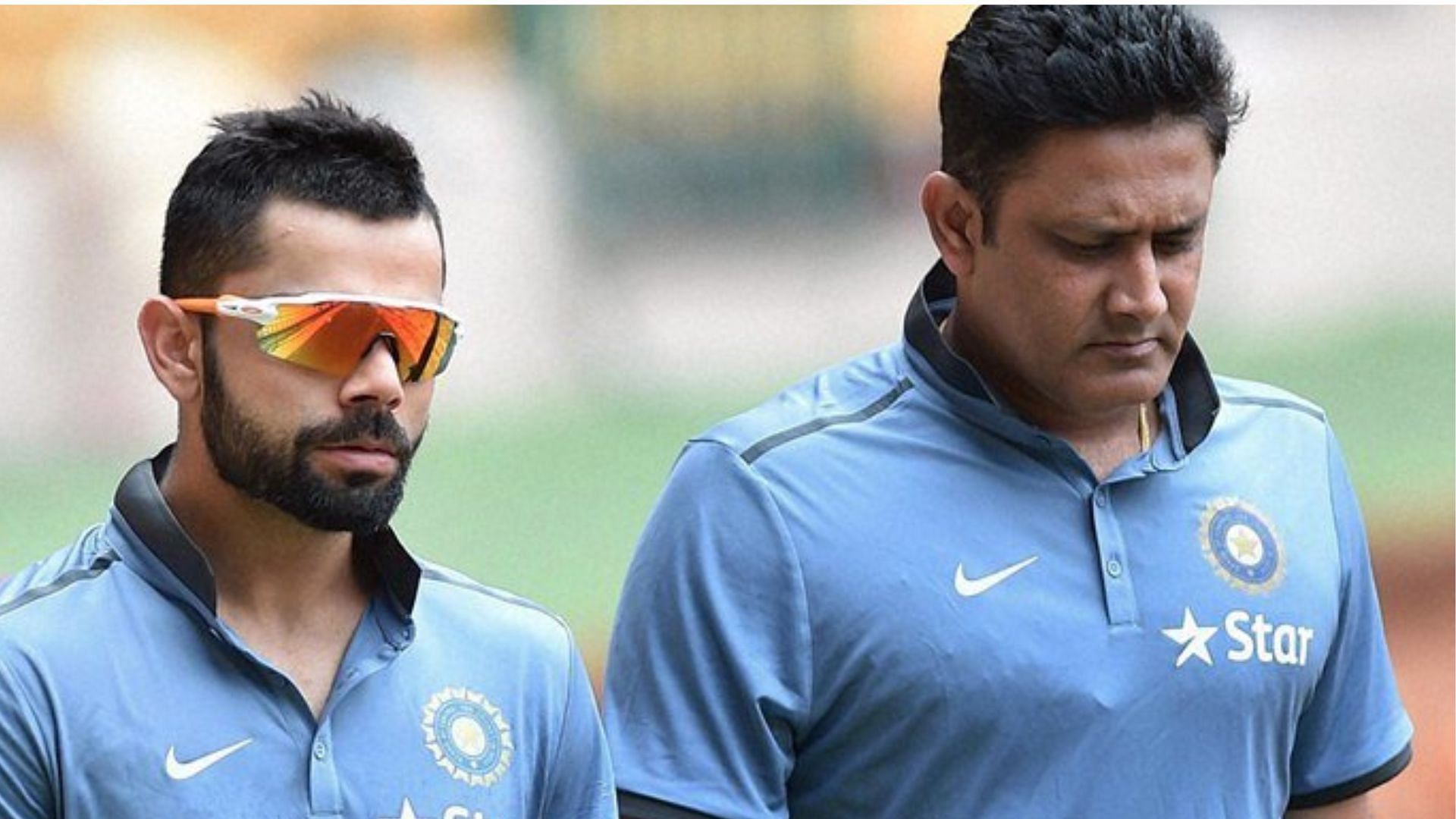 Anil Kumble with Virat Kohli during his tenure as the Indian head coach.. (Pic: Twitter)