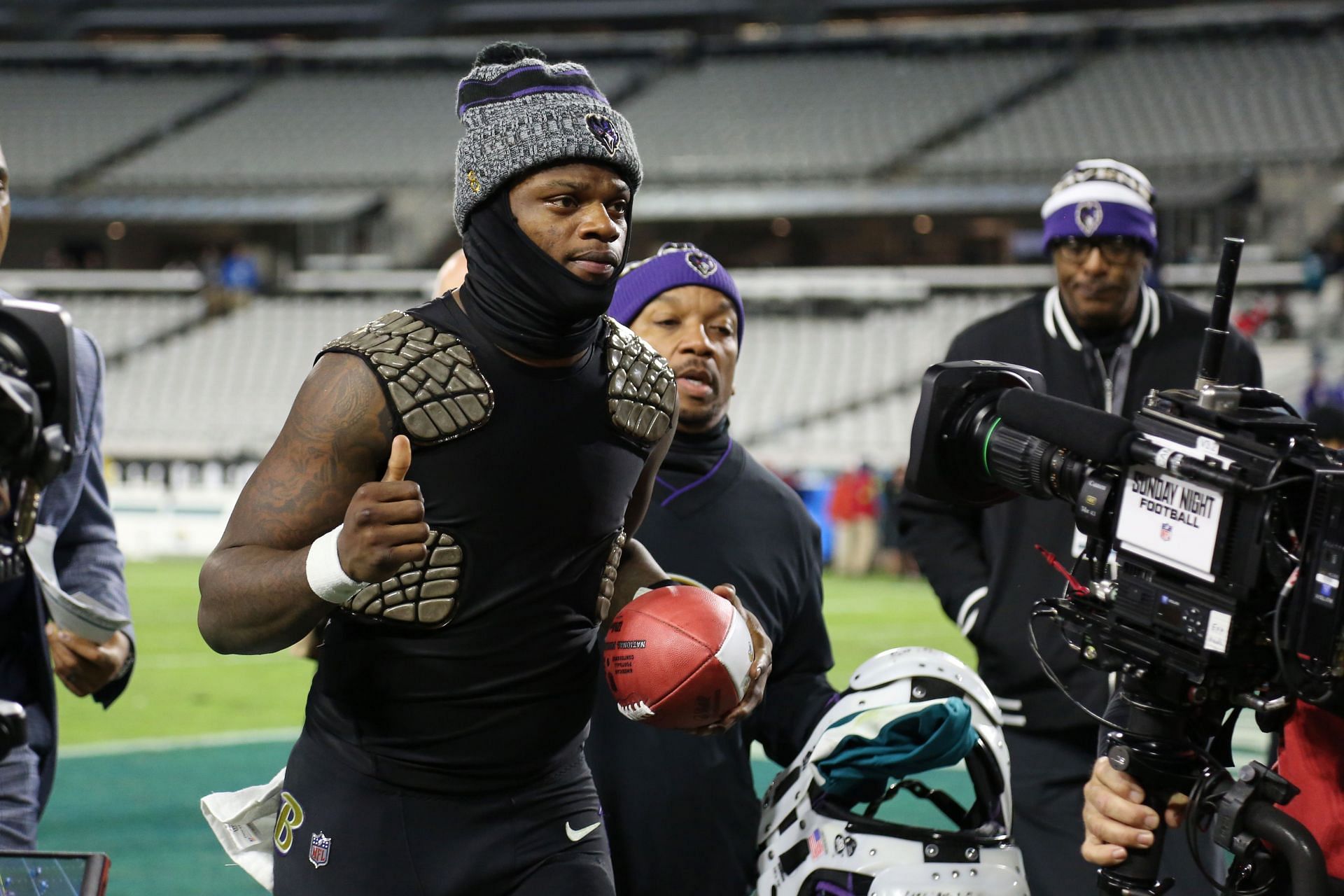 Lamar Jackson at Baltimore Ravens v Jacksonville Jaguars