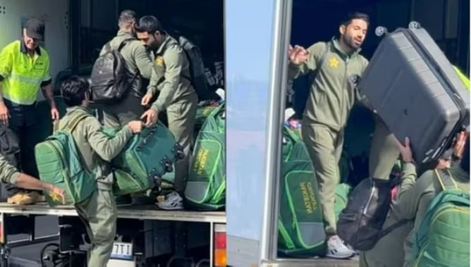 "Only had 30 minutes to catch our next flight" - Shaheen Afridi breaks suspense behind Pakistan players loading their baggage at airport