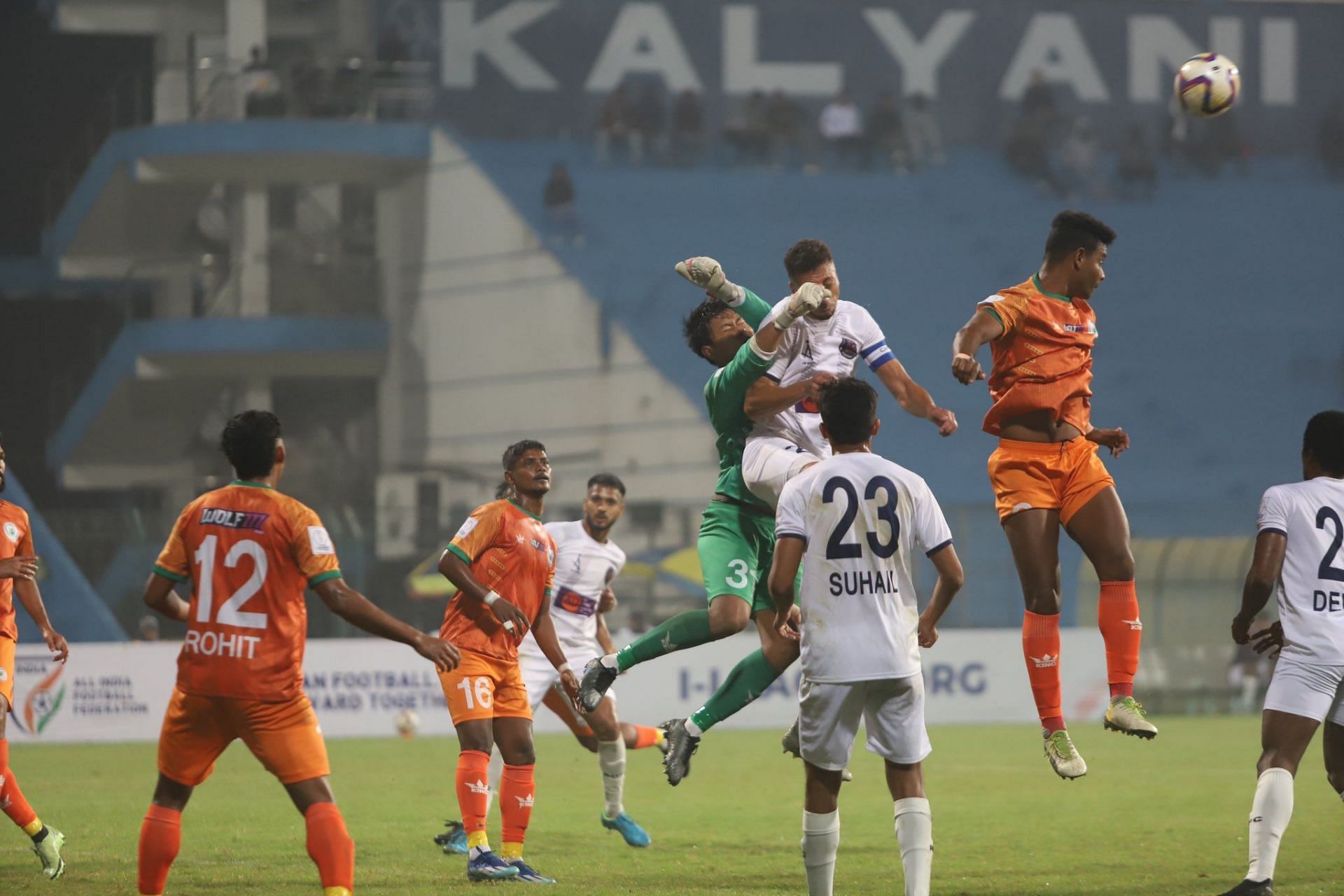 Rajasthan FC in action against NEROCA (Image Courtesy: I-League Twitter)