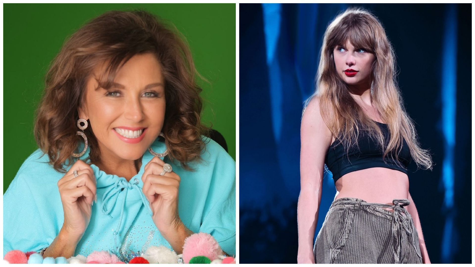 Internet users have slammed Abby Lee Miller for comparing Swift&#039;s dance skills with Kelce (Image via Facebook / Abby Lee Miller / Taylor Swift)