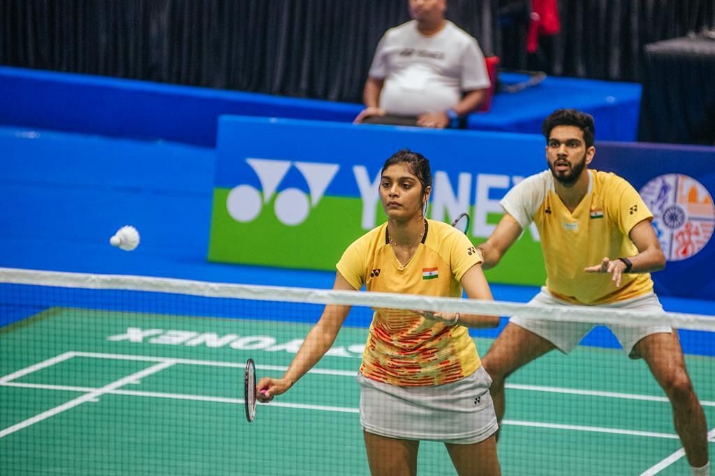 Tanisha Crasto and Dhruv Kapila in action at the Odisha Masters 