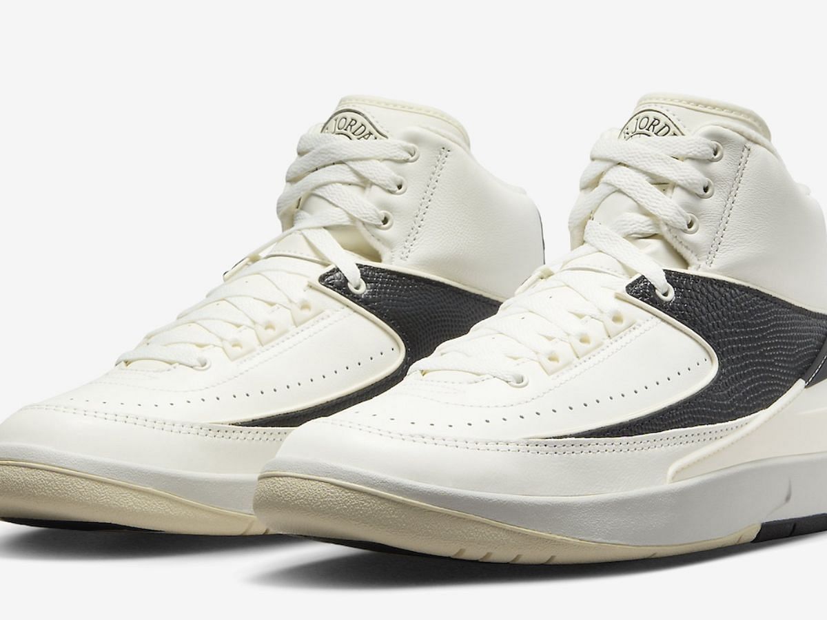 Air Jordan 2 WMNS &ldquo;Sail/Black&rdquo; (Image via Nike)