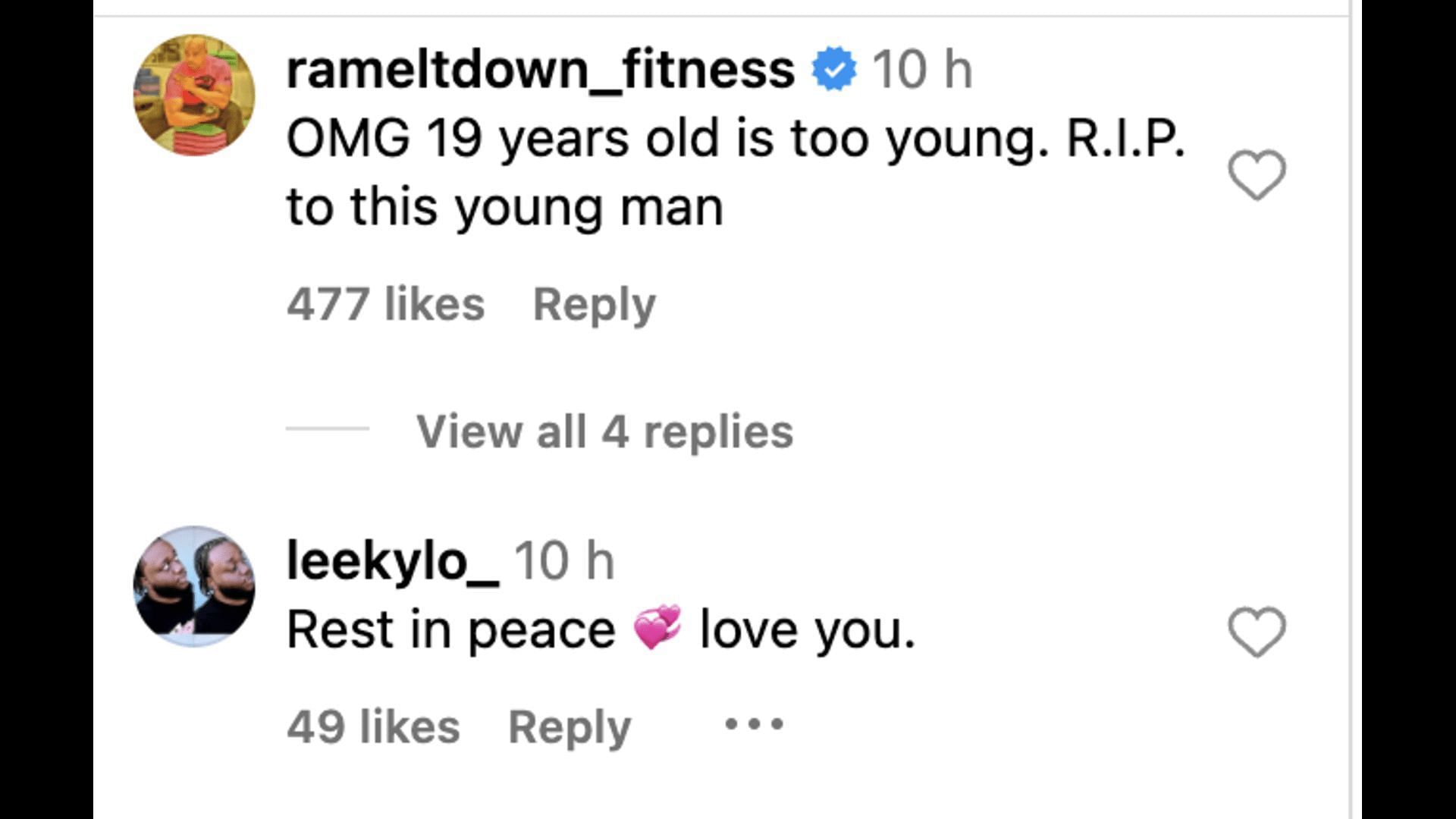 Social media users mourn the passing away of the 19-year-old who was popular for his video on Rihanna&#039;s song. (Image via @theshaderoom/ Instagram)