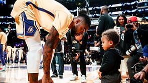 "Teach em young": Doting dad D'Angelo Russell shares adorable video with baby son Riley playing basketball