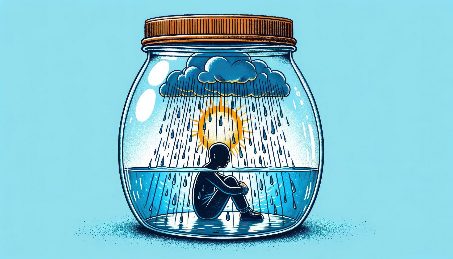 Sometimes our thoughts can become our prison. (Image via Vecteezy/ Ahasanara Akter)