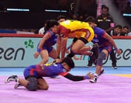 Pawan Sehrawat in action (Credits: PKL)